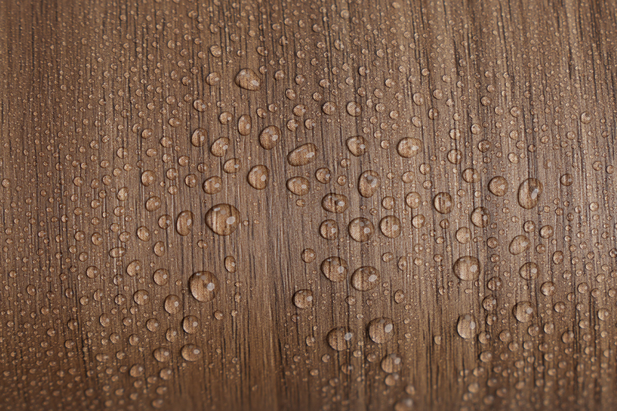 Pellicola decorativa stampata in PVC con venature del legno di colore scuro