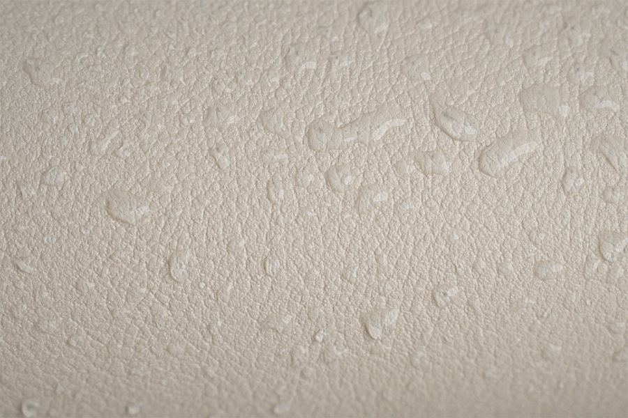 Pellicola decorativa in PVC con texture in ecopelle di colore chiaro
